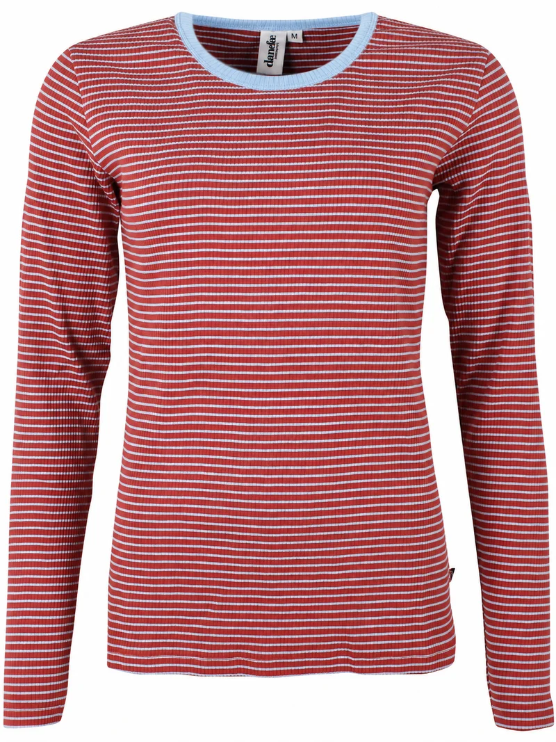 ESS - Danepartner LS Ribbing Tee Chili/Cold Sky
