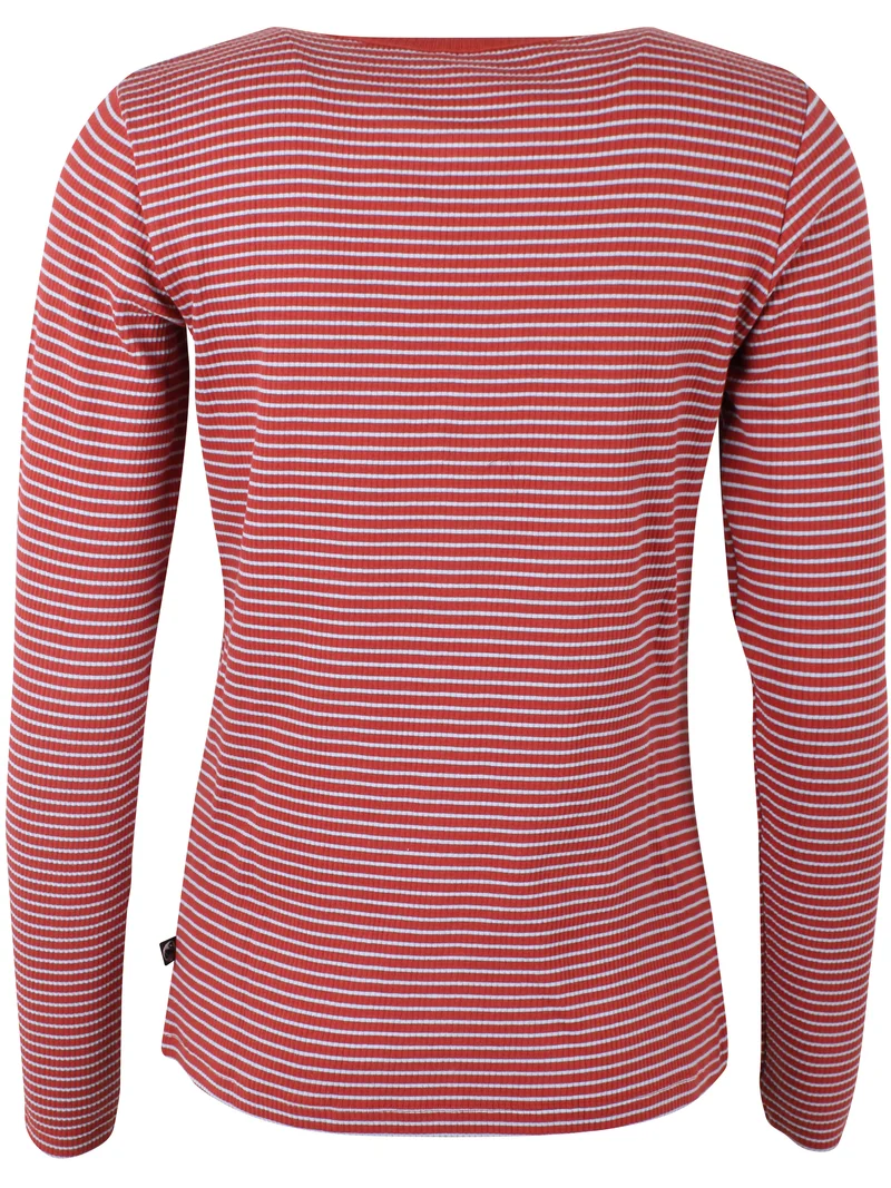 ESS - Danepartner LS Ribbing Tee Chili/Cold Sky