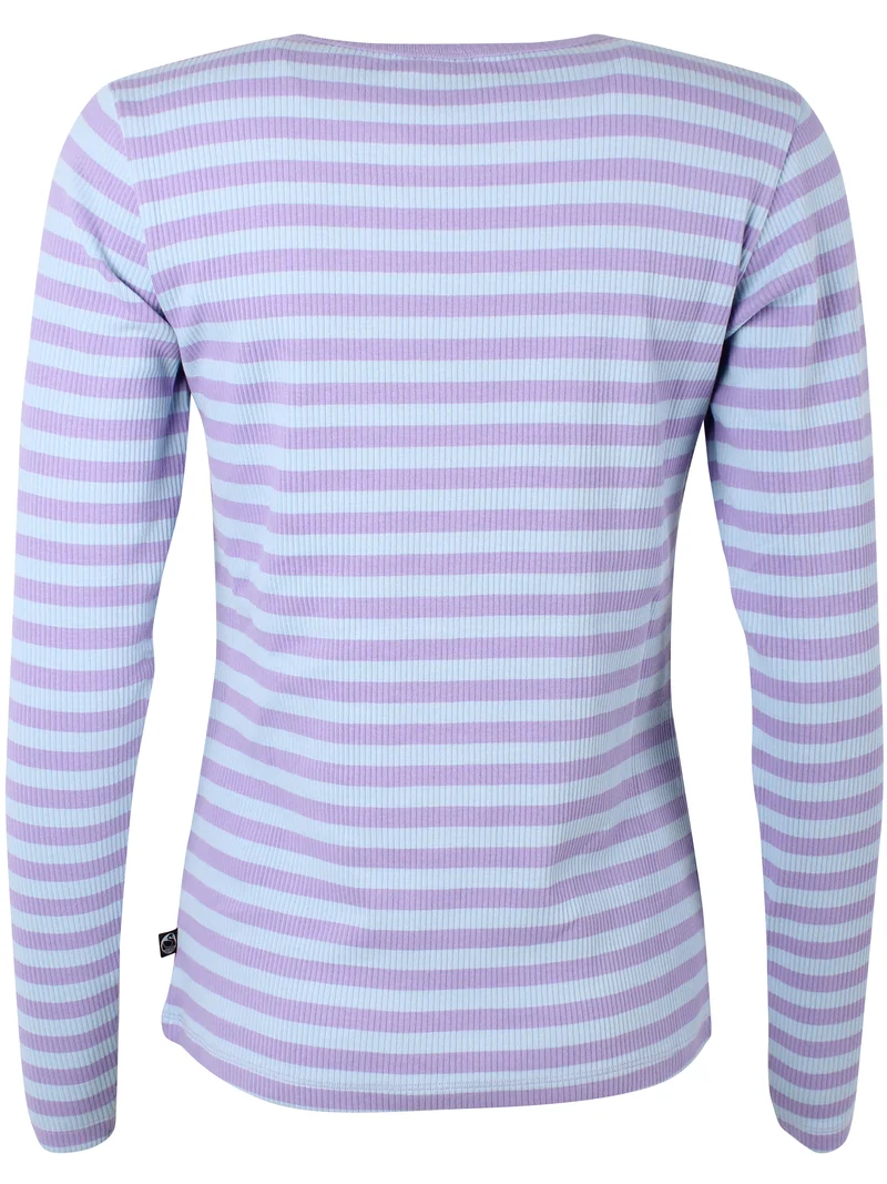 ESS - Danepartner LS Ribbing Tee Light Lilac/Cold Sky