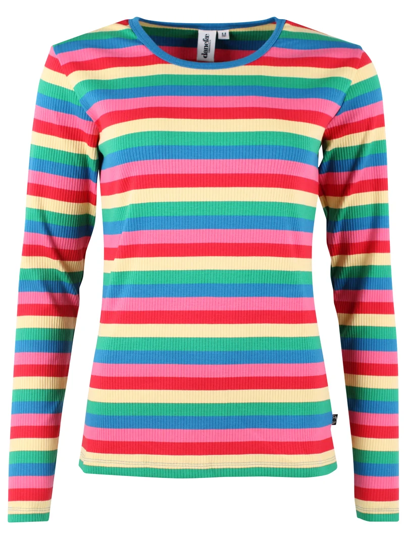 ESS - Danepartner LS Ribbing Tee Candypop