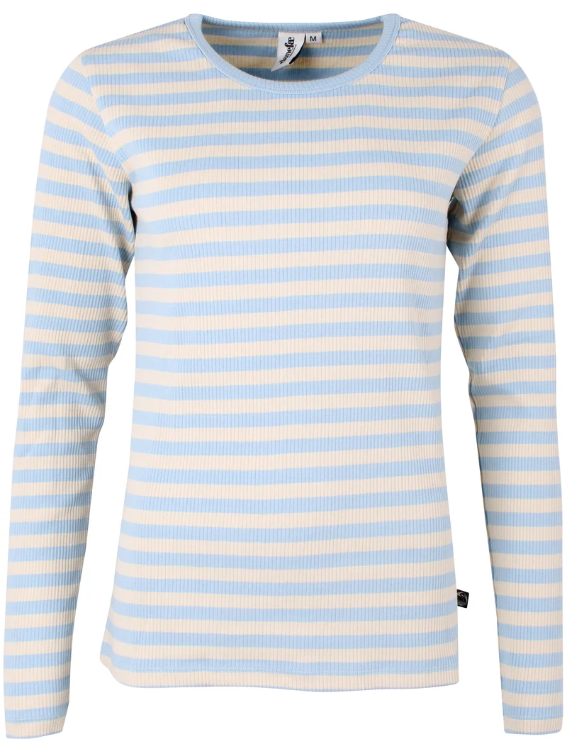 ESS - Danepartner LS Ribbing Tee Chalk/Cold Sky