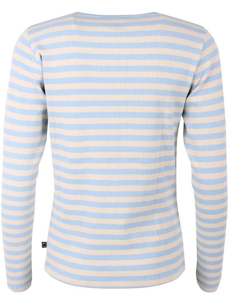 ESS - Danepartner LS Ribbing Tee Chalk/Cold Sky