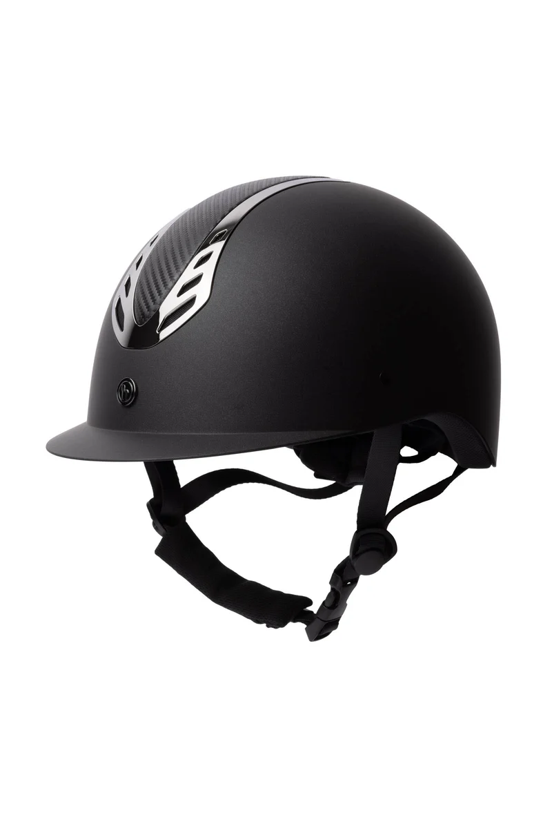 CALIBER Riding Helmet Black Carbon 55-57