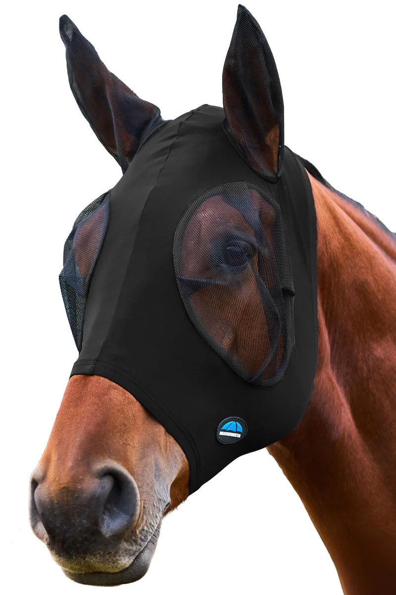 Comfitec Stretch Fliegenmaske mit Ohren Black/Black S