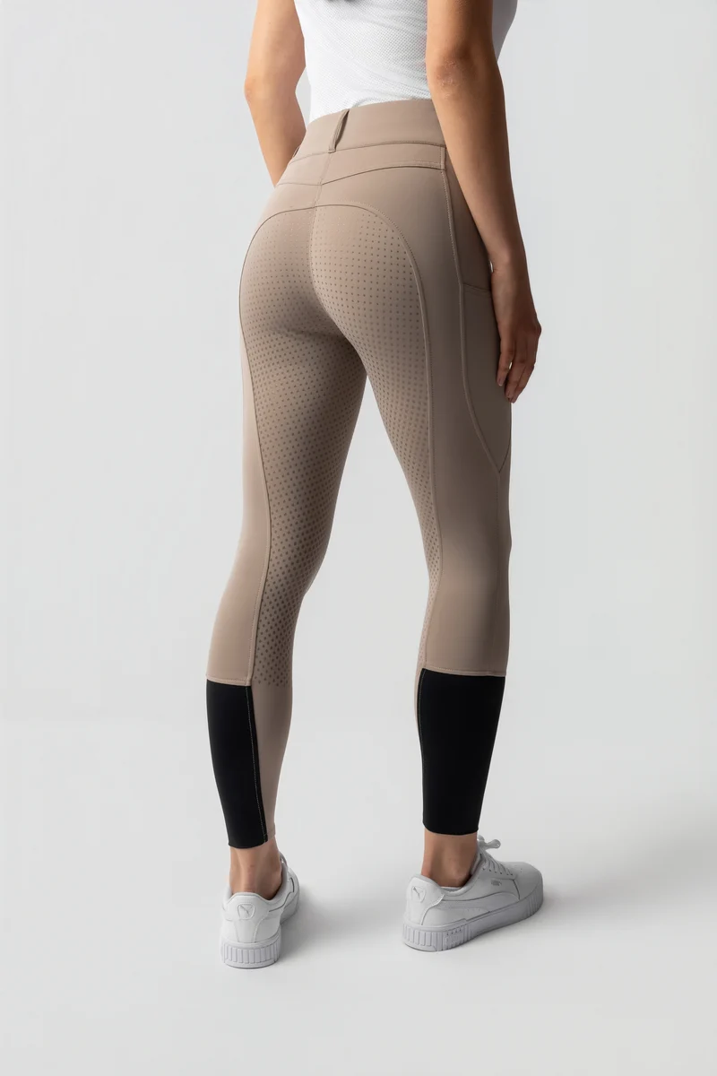 Evelyn Damen Vollbesatz-Reithose UPF 50+ Simply taupe 34