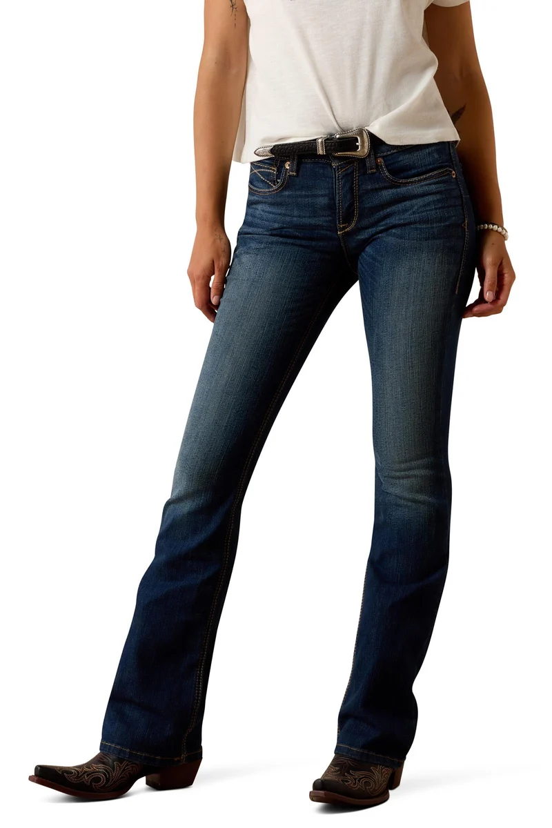 Rosa Perfect Rise Damen Bootcut Jeans Lita 33 Regular
