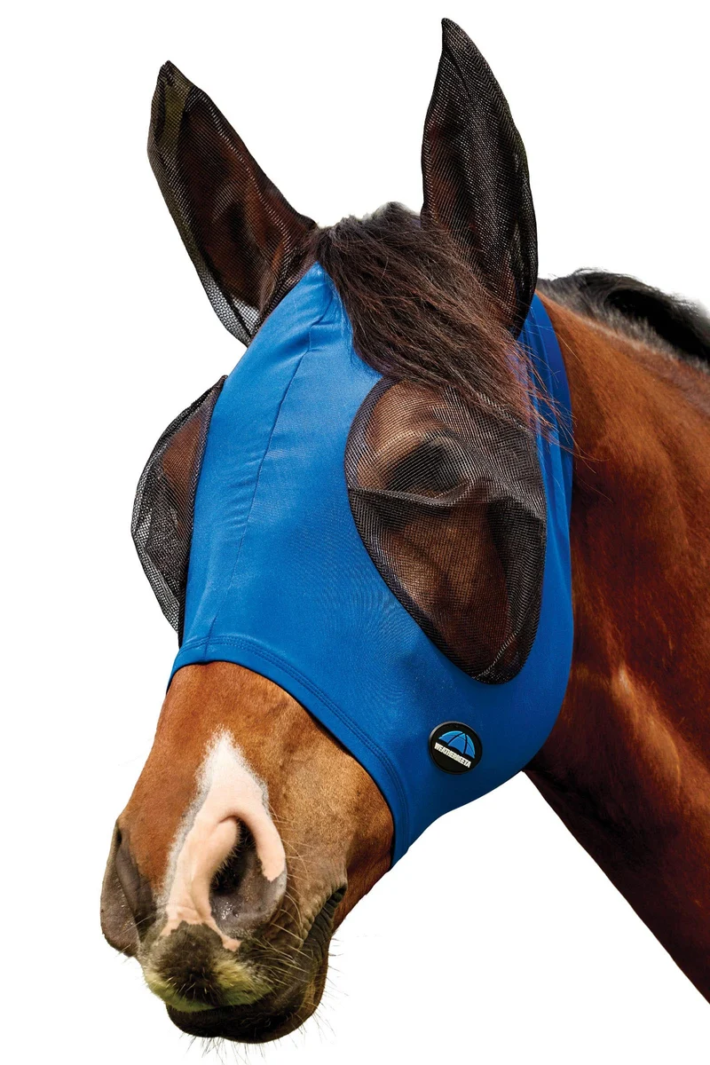 Comfitec Deluxe Stretch Fliegenmaske mit Ohren Cobalt/Black M