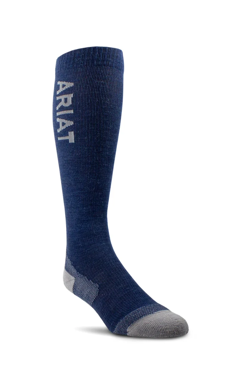 AriatTEK Thaw Merino Merino-Socken Navy/Heather Grey XS/S