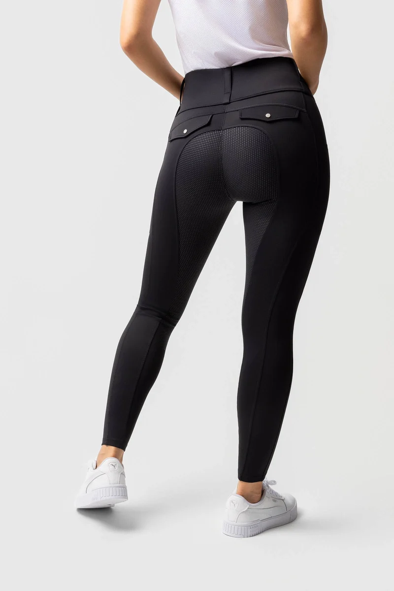 Damenreitleggings Anya mit Vollbesatz aus Silikon UPF 50+ dark navy 34