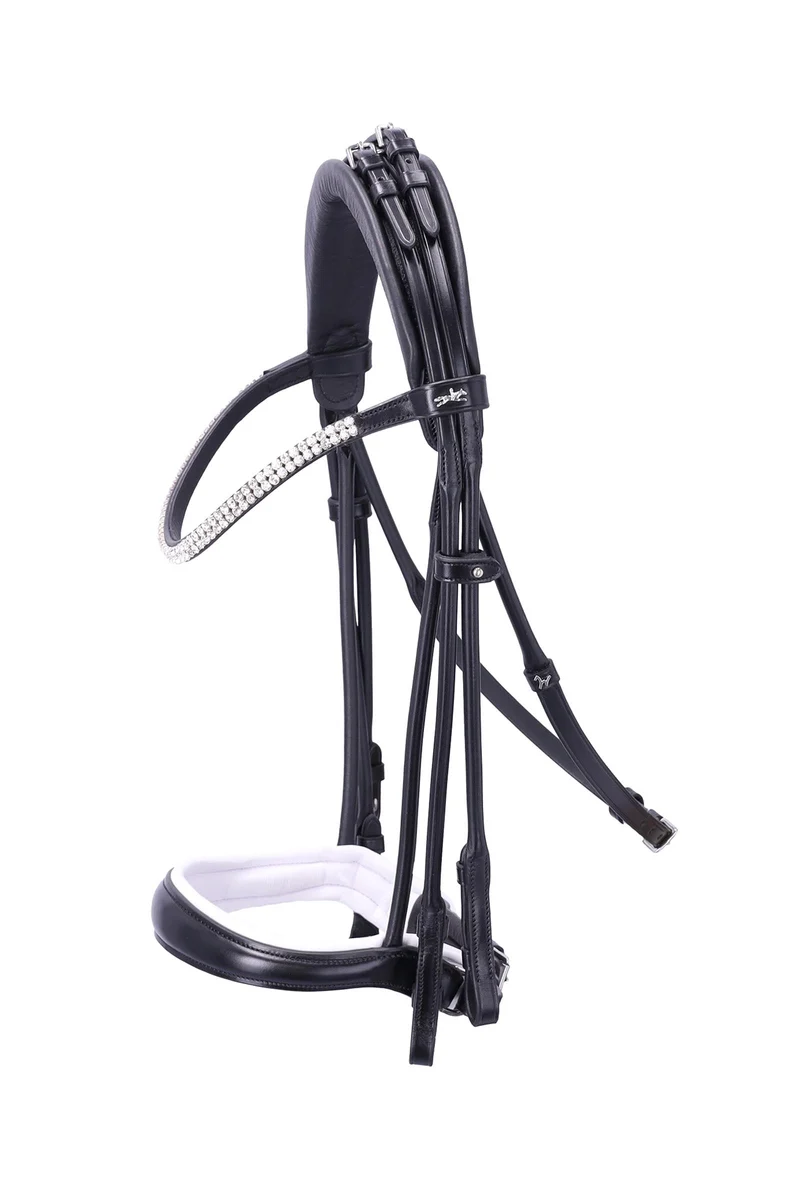 Bella Rose Kandare - Isabell Werth Kollektion black/white/silver V
