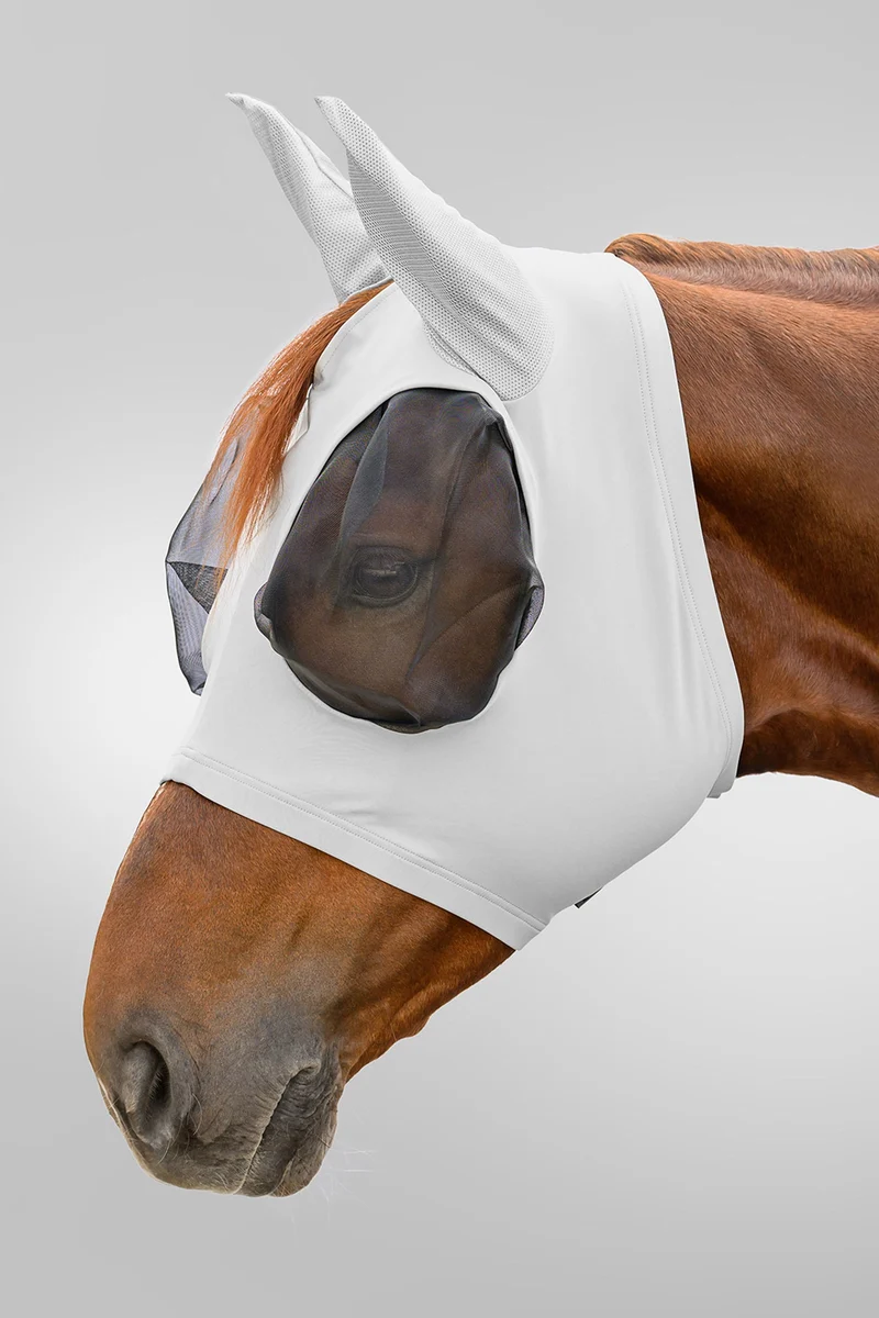 Flex Puck Fliegenmaske mit UV-Schutz Silver Grey SHP