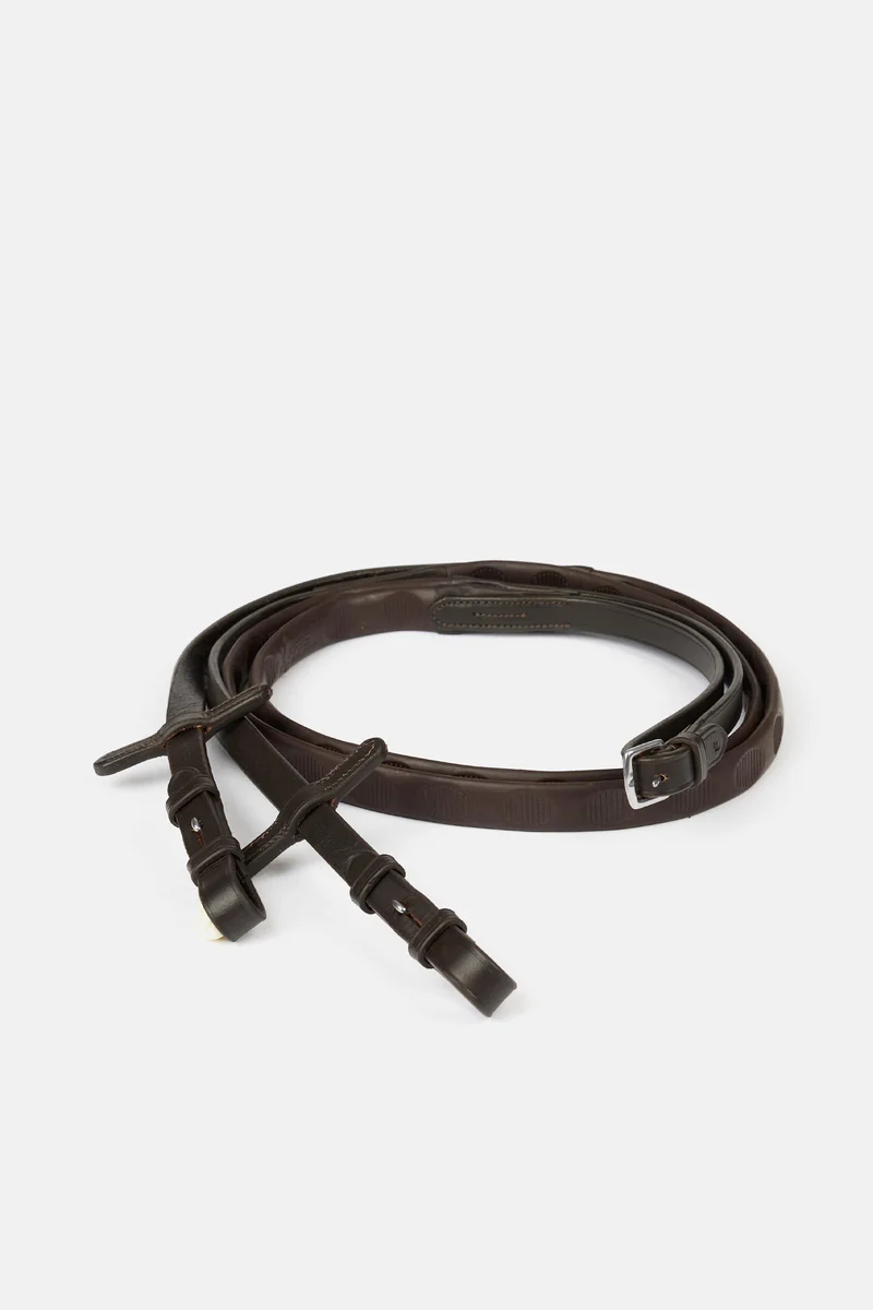 Gummizügel mit Daumenprofil Brown/Silver Einheitsgröße