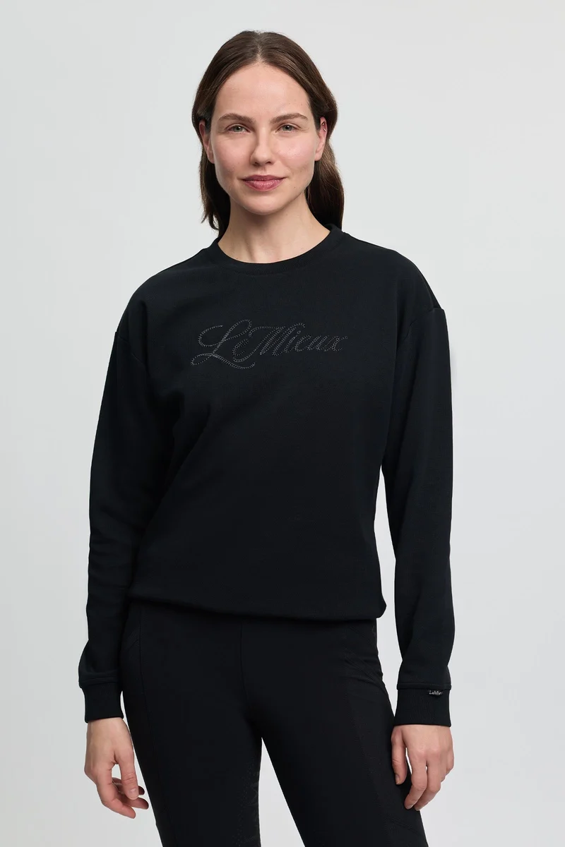 Christina Damen Crew Sweatshirt Black 46