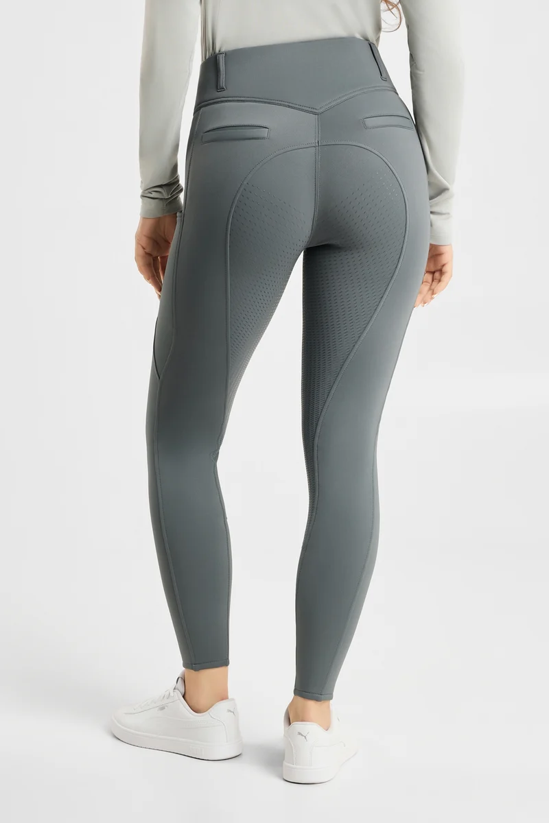 Mira Damen Thermo-Vollbesatzreithose Balsam Green 32
