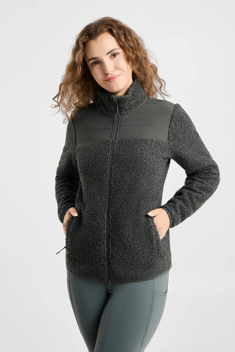 Misha Damen Fleecejacke Balsam Green 32