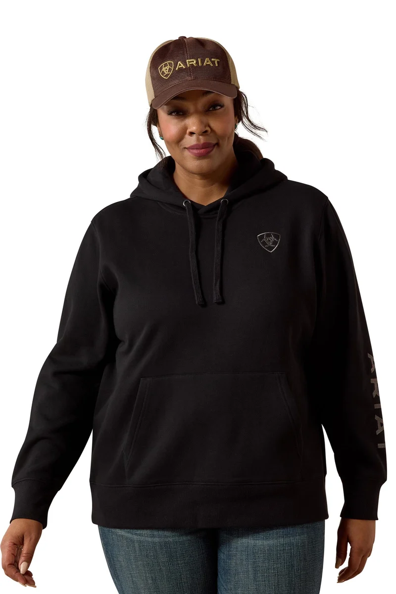 Logo 2.0 Damen Kapuzenpullover Black S