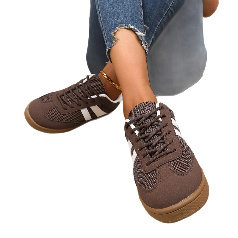 Damen Atmungsaktive Retro-Sneaker aus Mesh mit gepolstertem Einstieg Drune