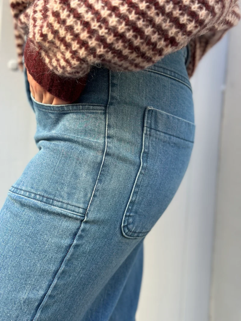 Danedaisy Denim Stretch Pants Used Wash