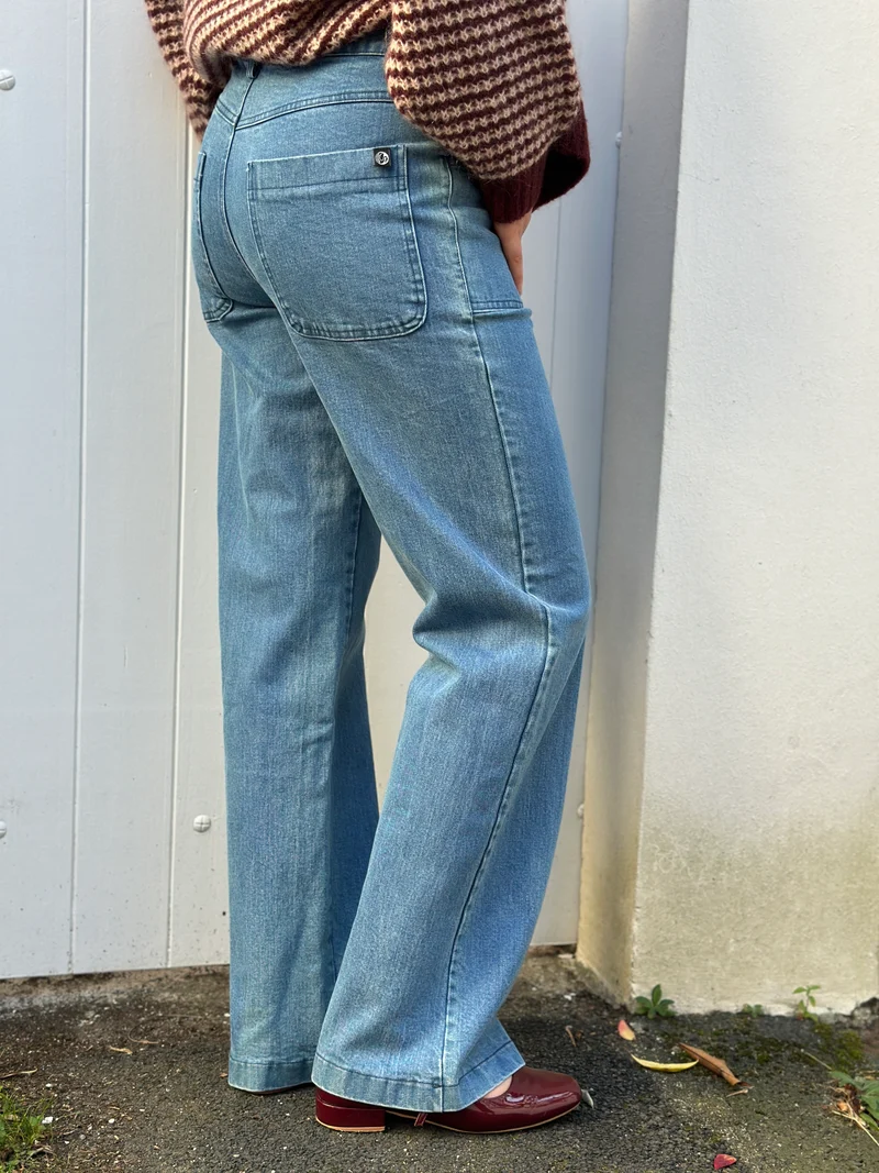 Danedaisy Denim Stretch Pants Used Wash