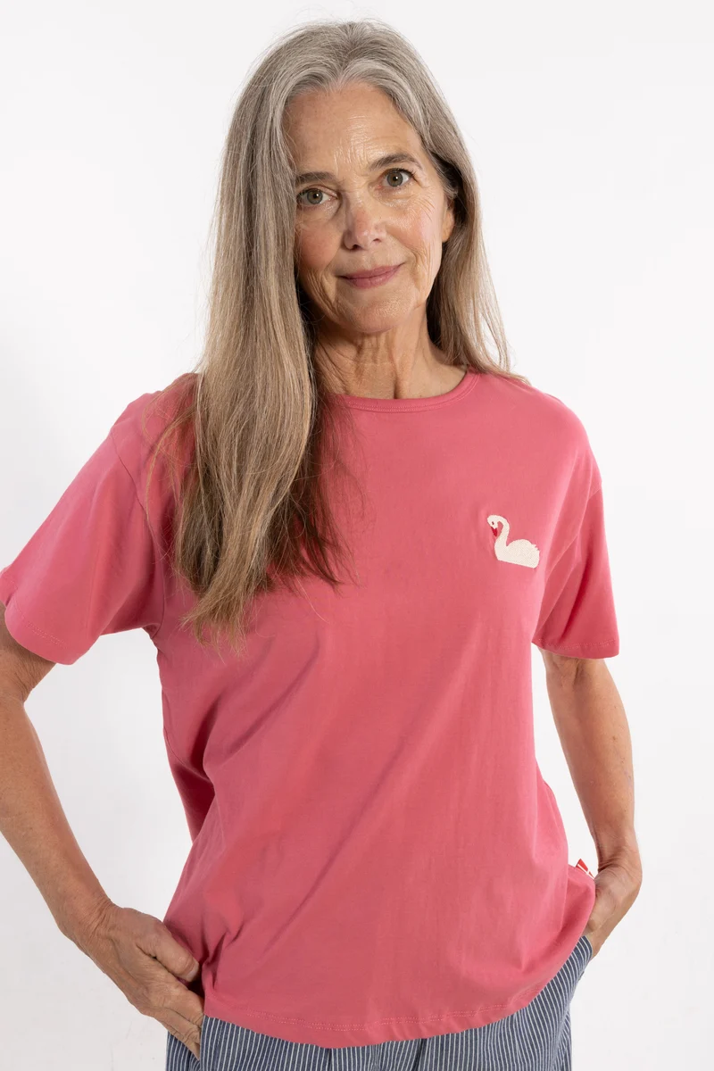 Danebasic Boxy Tee Soft Cherry SVANE