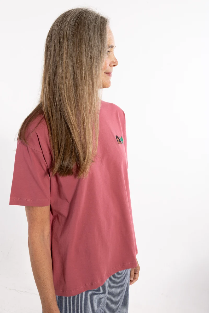 Danebasic Boxy Tee Soft Cherry HAVFRUE