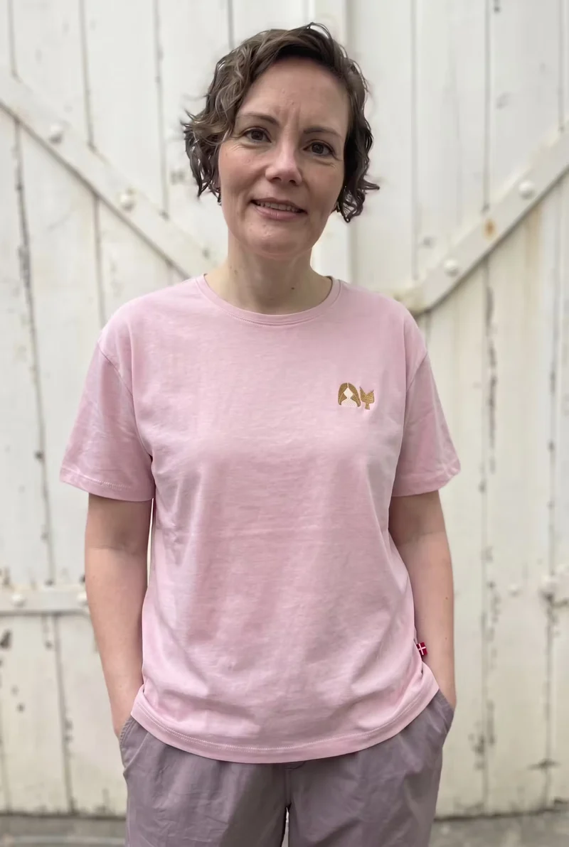 Danebasic Boxy Tee Soft Rose HAVFRUE