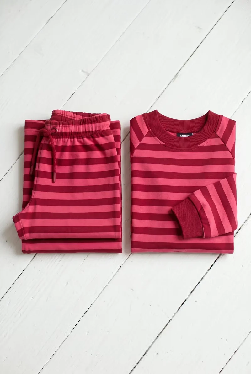 ESS - Danehulla Sweat Pants Spicy Pink/Dark Red