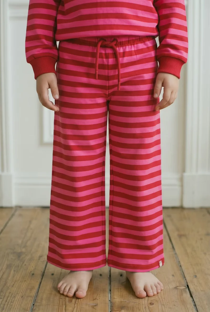 ESS - Danehulla Sweat Pants Spicy Pink/Dark Red