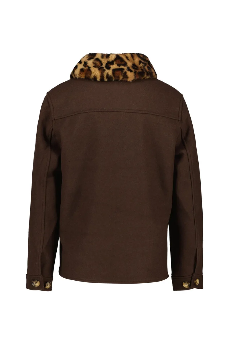 Übergangsjacke mit aufliegendem Kragen