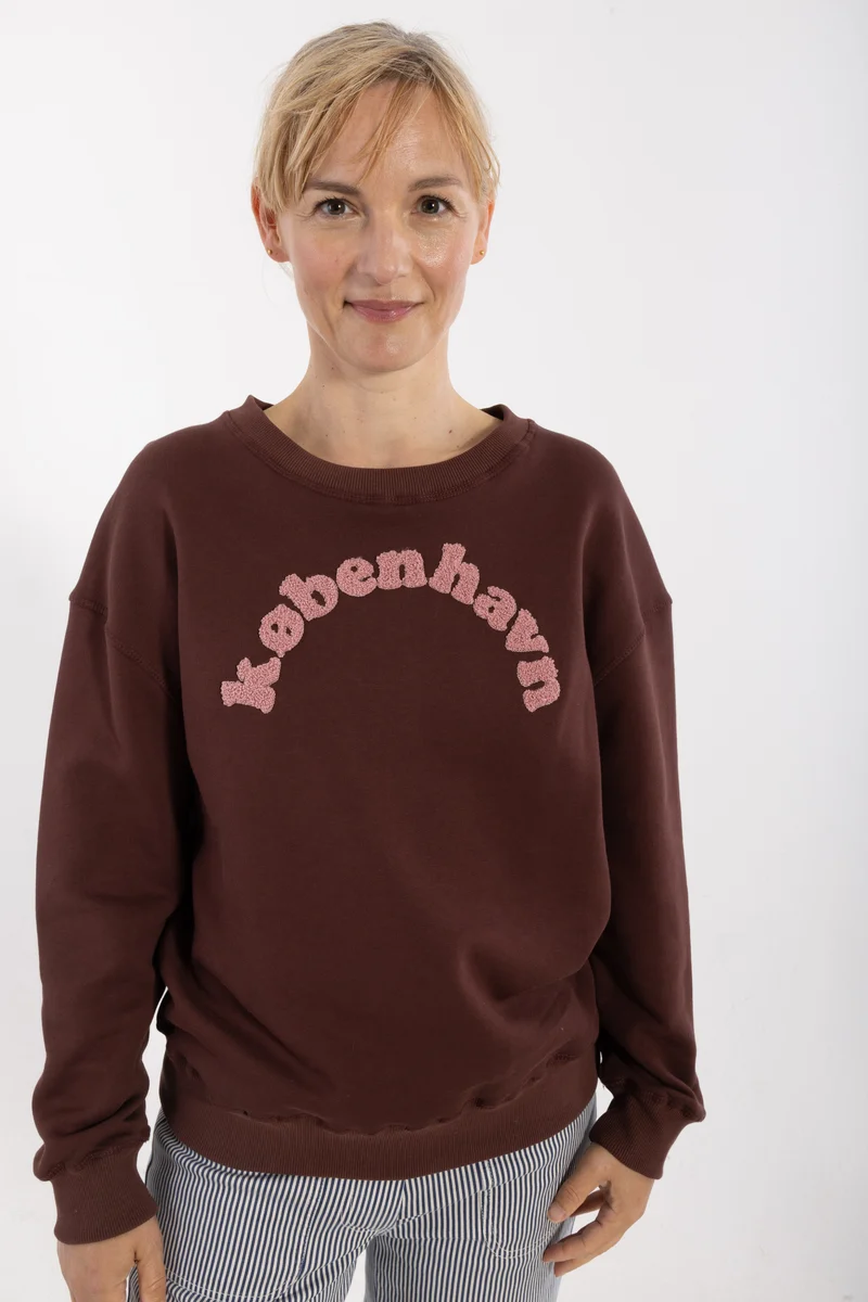Danekøbenhavn Moleton Sweat Bordeaux