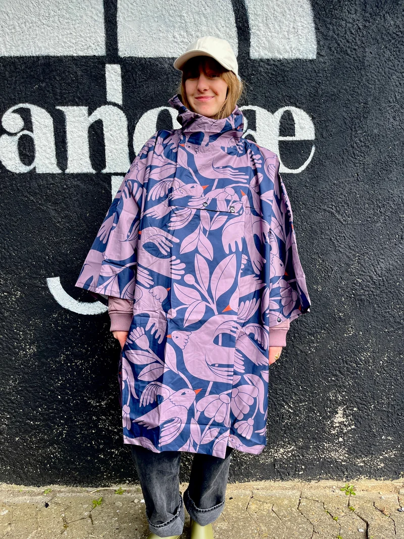 Danepackit Rainponcho Dk Navy BIRDIEUP
