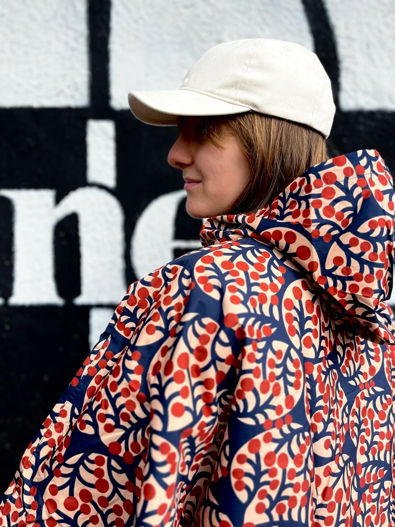 Danepackit Rainponcho Dk Navy MACRO MICRO