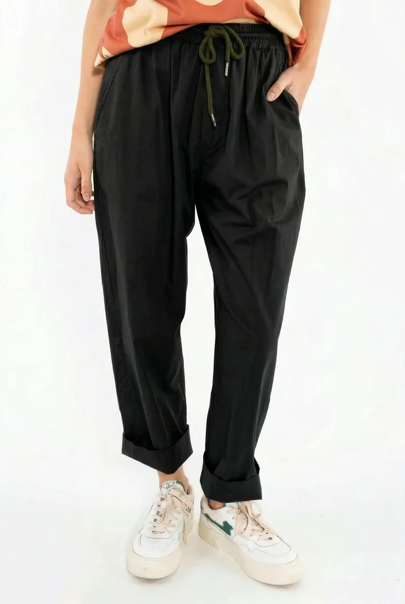 Danefunt Smooth Poplin Pants Black