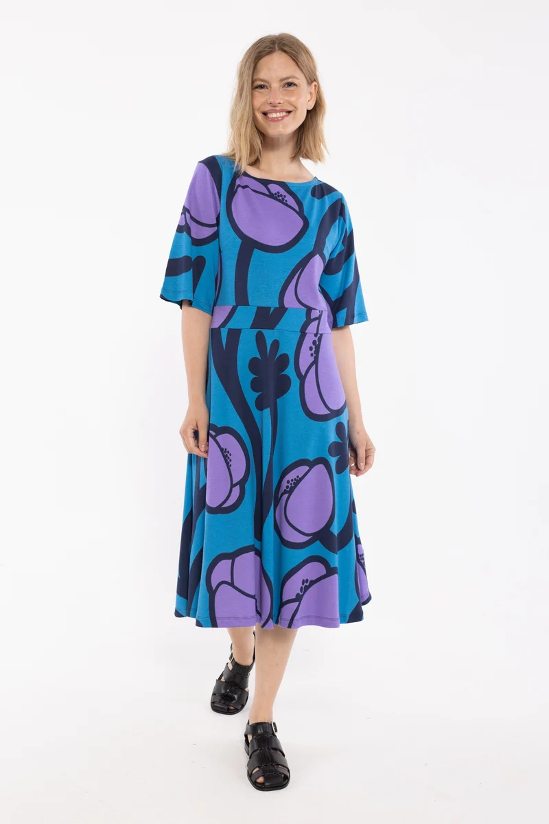 Daneviborg Interlock Dress Faded Blue POPPY