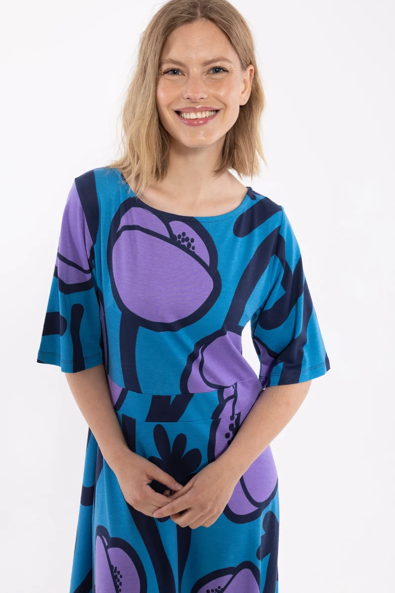 Daneviborg Interlock Dress Faded Blue POPPY
