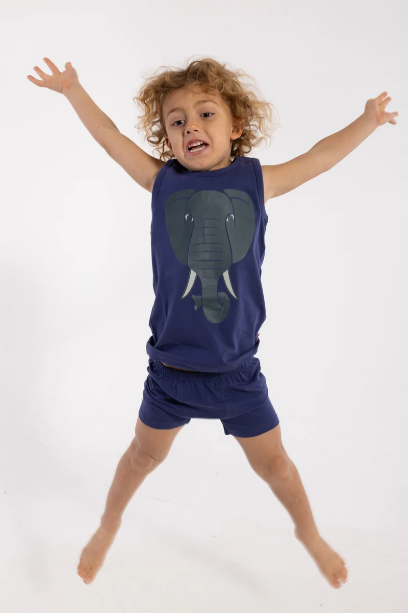 Dyrbark Undie Set Dark Blue ELEFANT