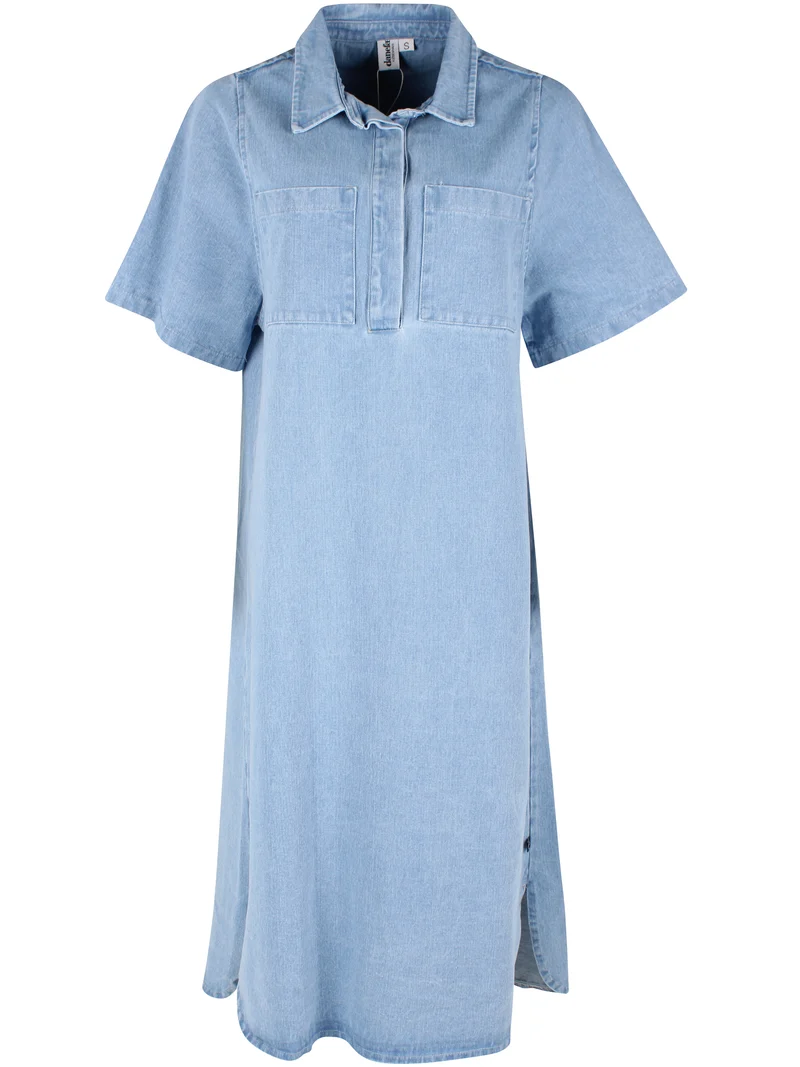 Danefolk Denim SS Dress Light Blue