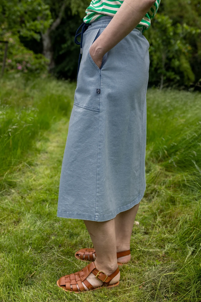 Daneprime Denim Skirt Light Blue