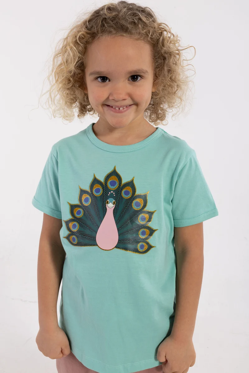Dyrhide SS T Faded Mint PAAFUGL