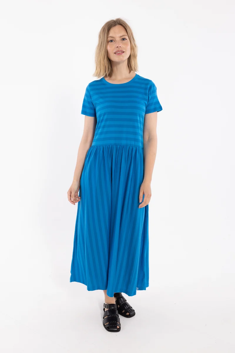 Danebasic Kroeyer Dress Warm Blue/Faded Blue