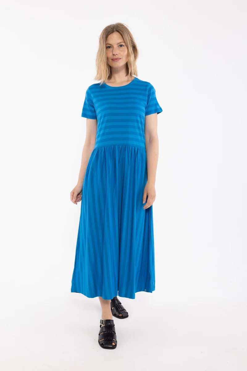 Danebasic Kroeyer Dress Warm Blue/Faded Blue