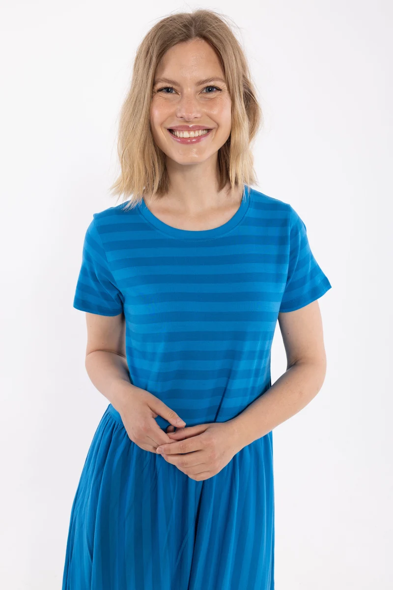 Danebasic Kroeyer Dress Warm Blue/Faded Blue