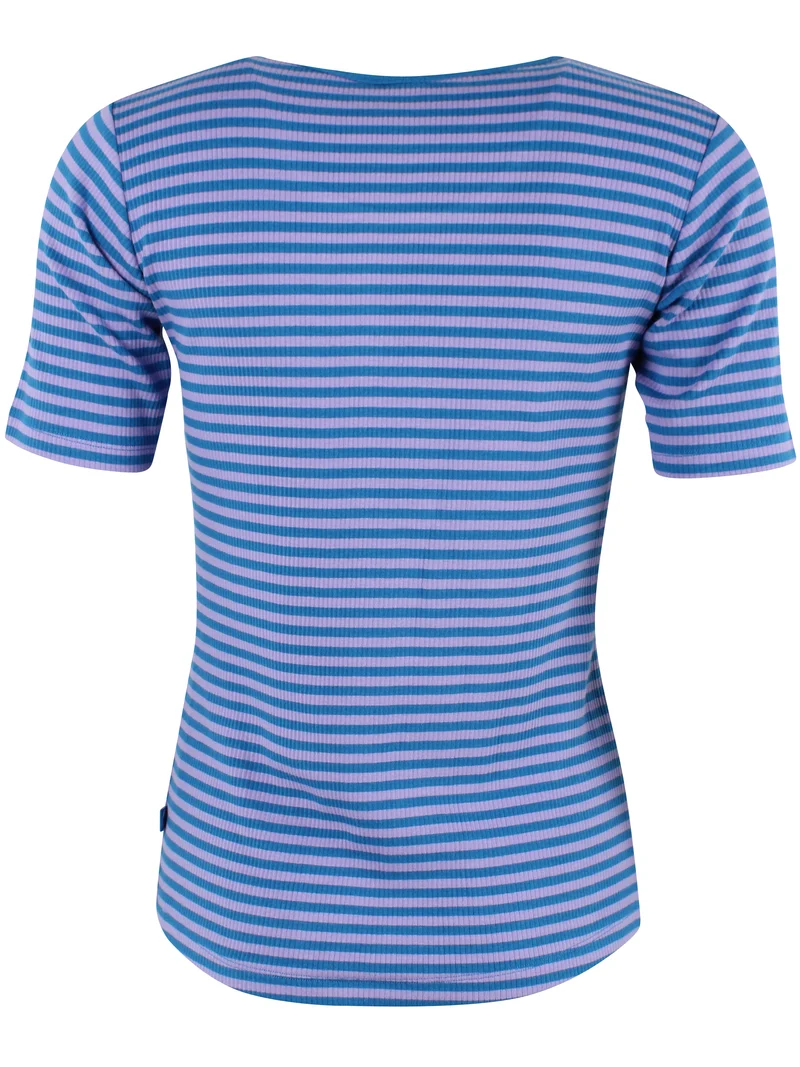 Danerolemodel Ribbing Tee Light Lilac/Warm Blue