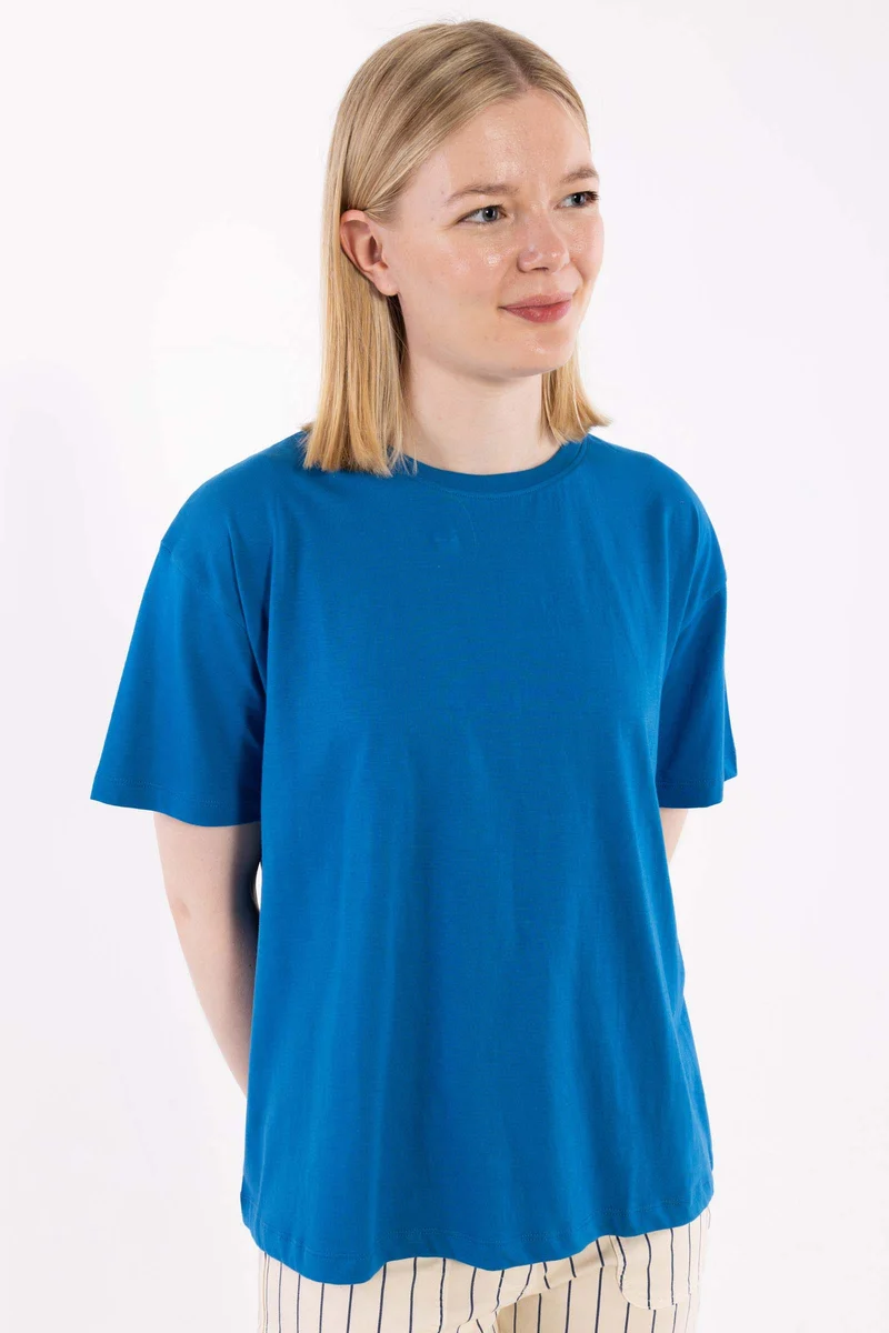 Danebasic Boxy Tee Warm Blue