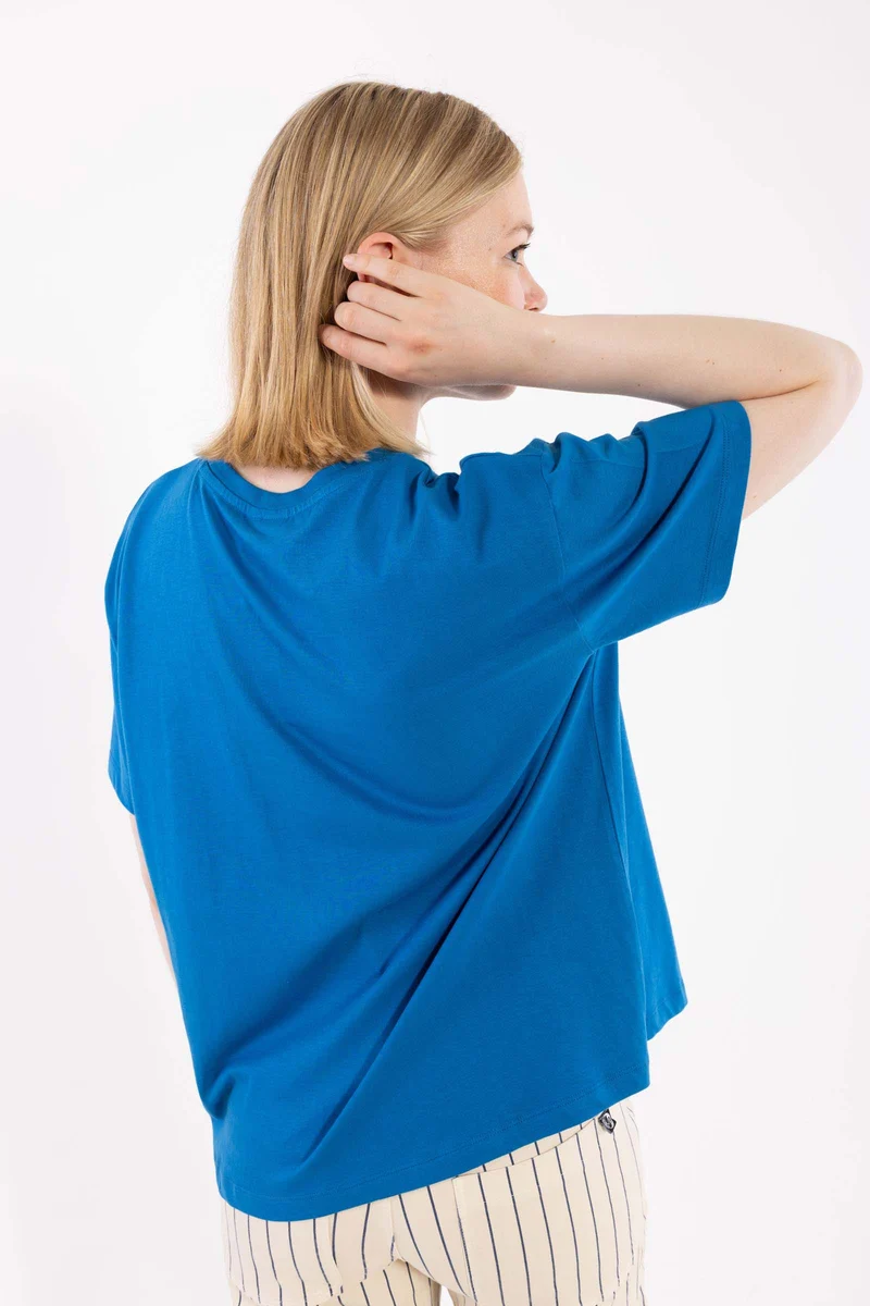 Danebasic Boxy Tee Warm Blue