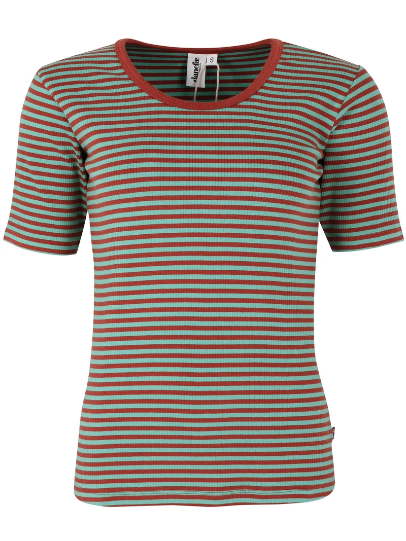 Danerolemodel Ribbing Tee Faded Mint/Chili
