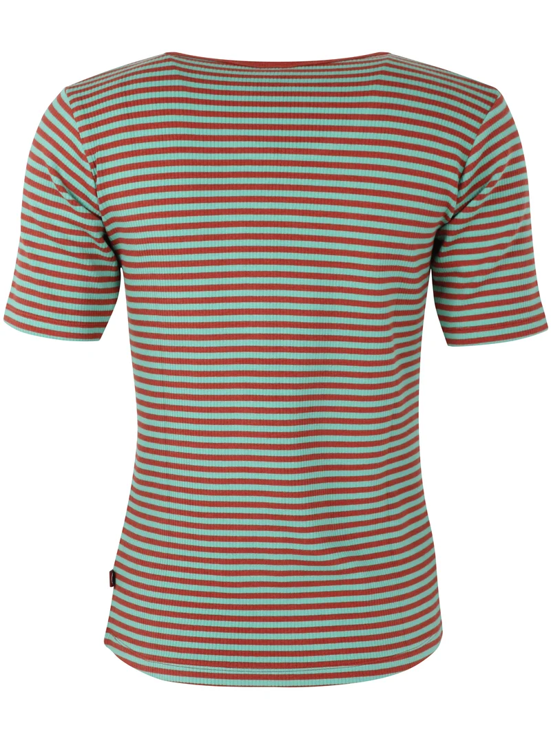 Danerolemodel Ribbing Tee Faded Mint/Chili