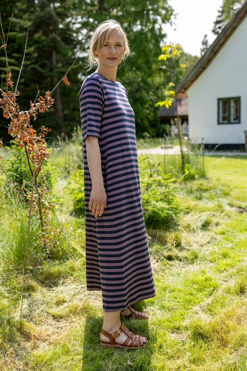 Danebasic Goodnews Dress Mauve/Dark Navy