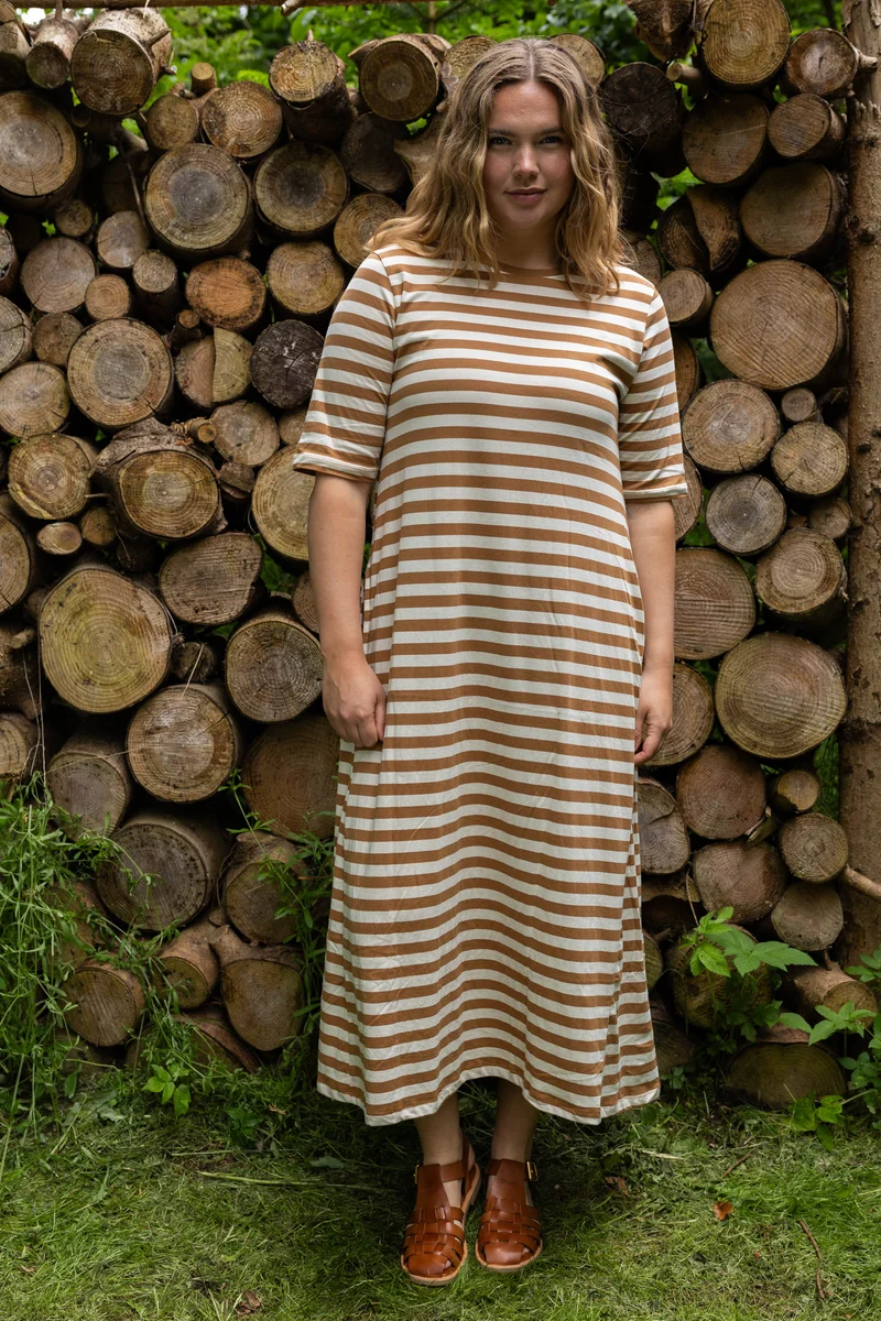 Danebasic Goodnews Dress Light Beige/Mokka