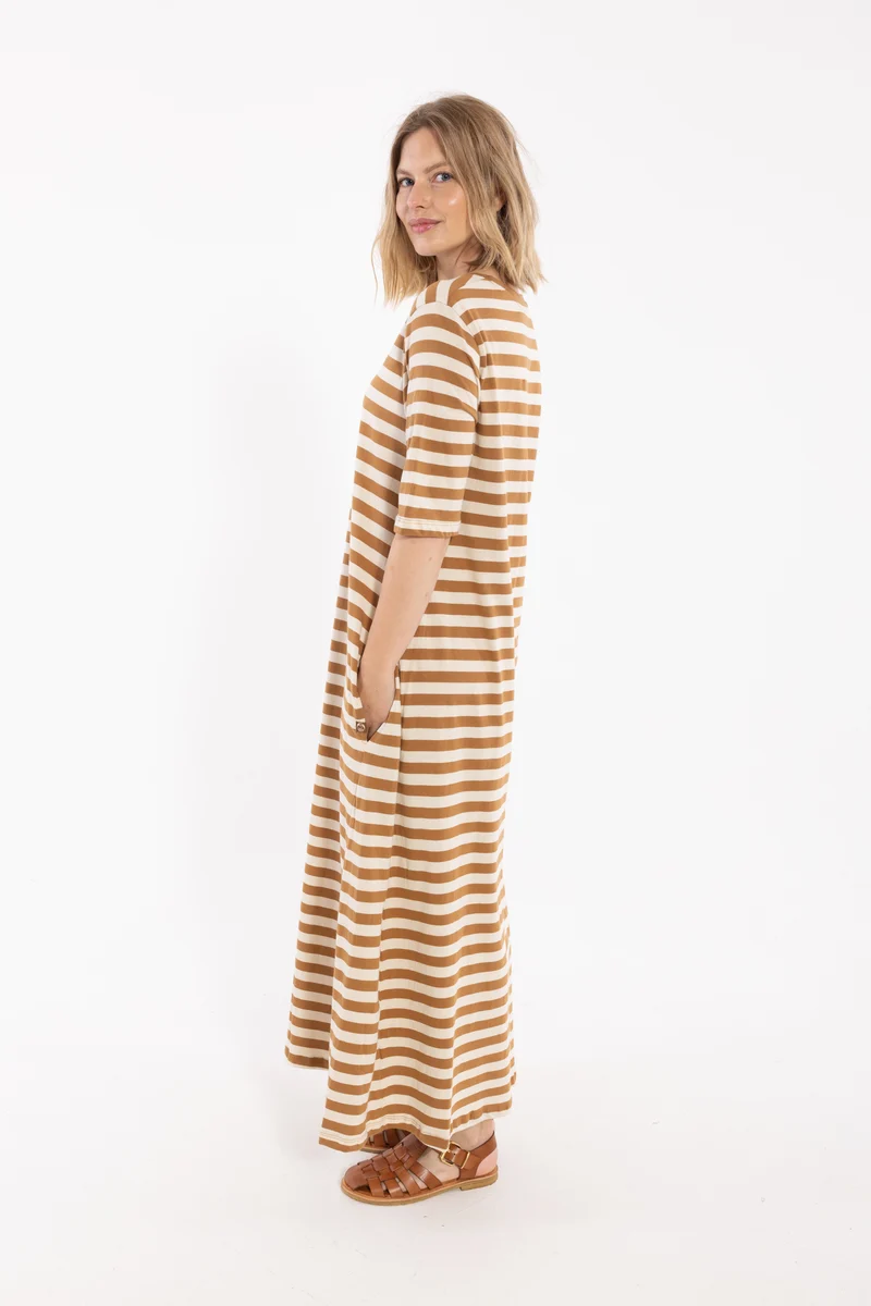 Danebasic Goodnews Dress Light Beige/Mokka